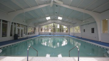 beautiful pool inside in Cobblestone Apartment Homes